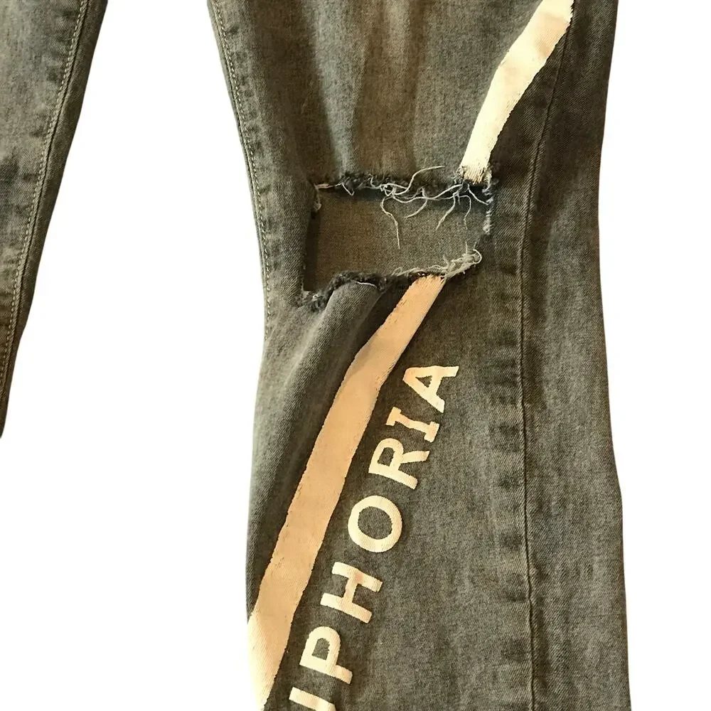 ROMWE Euphoria Streetwear Jeans 32x29 (Medium) - Picture 5 of 9